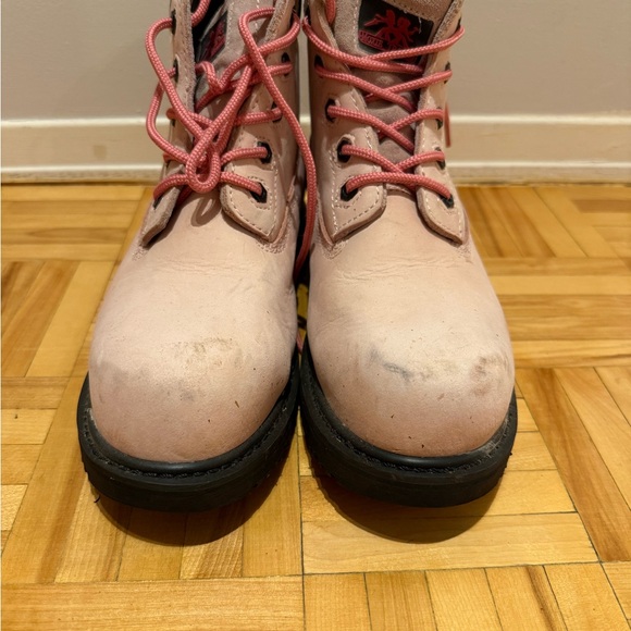 Pink Combat & Moto Boots - Picture 3 of 6